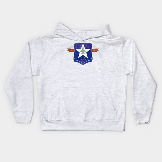 air force Kids Hoodie by arxitrav